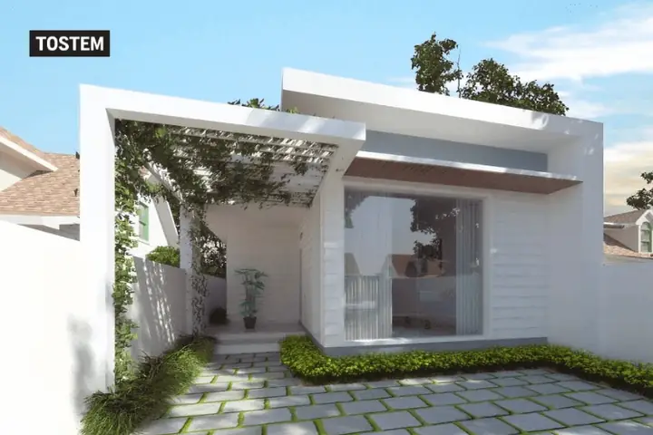 Mẫu Nhà Ống 1 Tầng 2 Phòng Ngủ