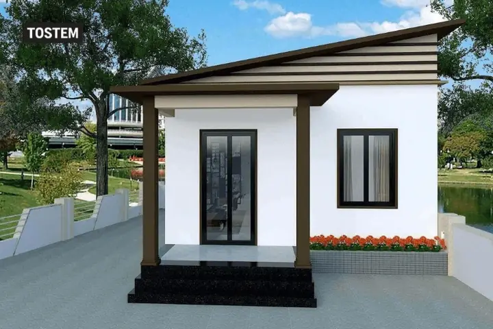 Mẫu Nhà Ống 1 Tầng Mặt Tiền 5m