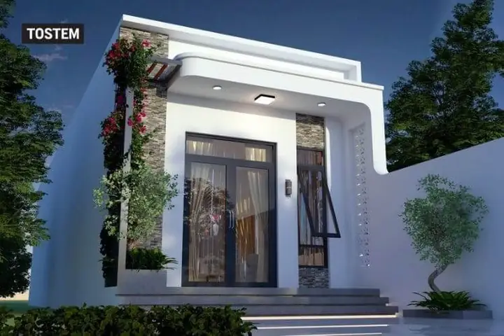 Mẫu Nhà Ống 1 Tầng Phong Cách Đông Dương