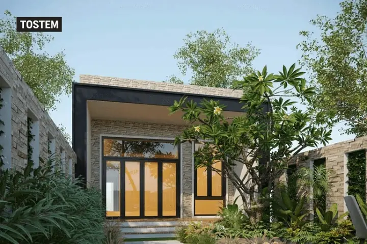 Mẫu Nhà Ống 1 Tầng 3 Phòng Ngủ