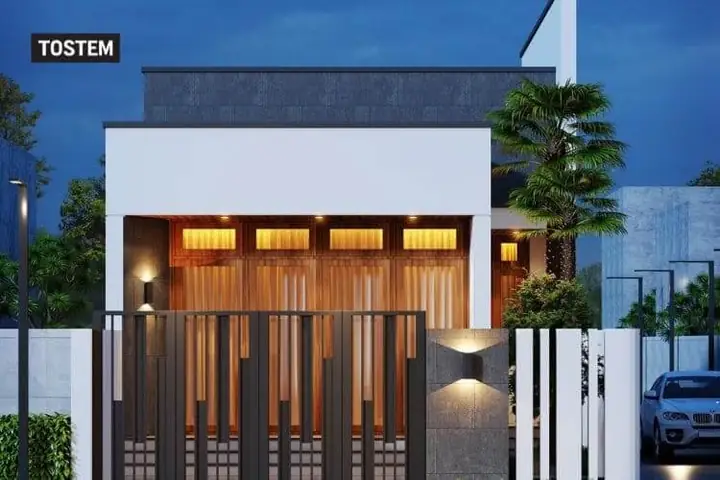 Mẫu Nhà Ống 1 Tầng Phong Cách Đông Dương