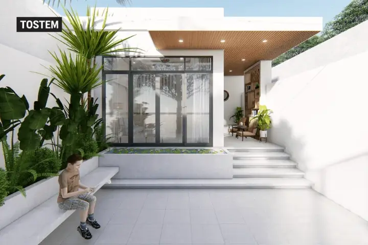 Mẫu Nhà Ống 1 Tầng Đẹp 5x17m