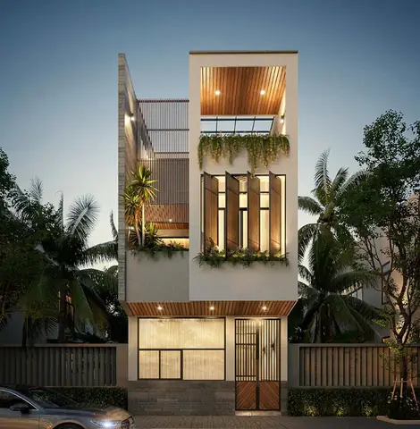 Thiết Kế Nhà 1 Trệt 1 Lầu 4×10 3 Phòng Ngủ