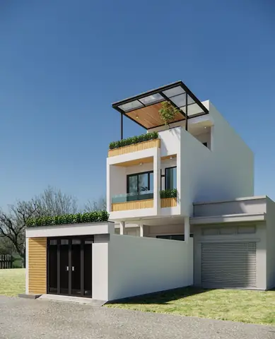 Nhà 1 Trệt 1 Lầu 4×10 Hiện Đại Với Lối Kiến Trúc Độc Đáo