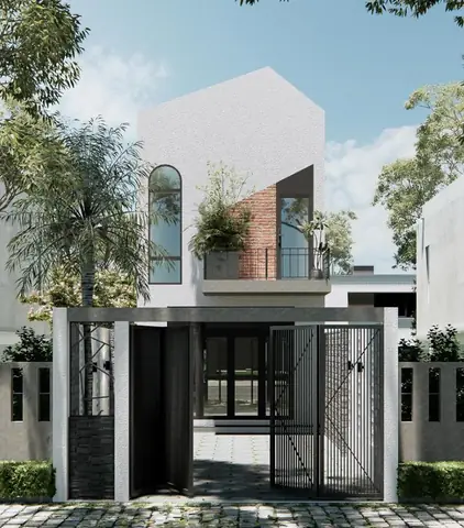 Mẫu Nhà Ống 2 Tầng 4×10 Có 2 Phòng Ngủ 1 Phòng Thờ