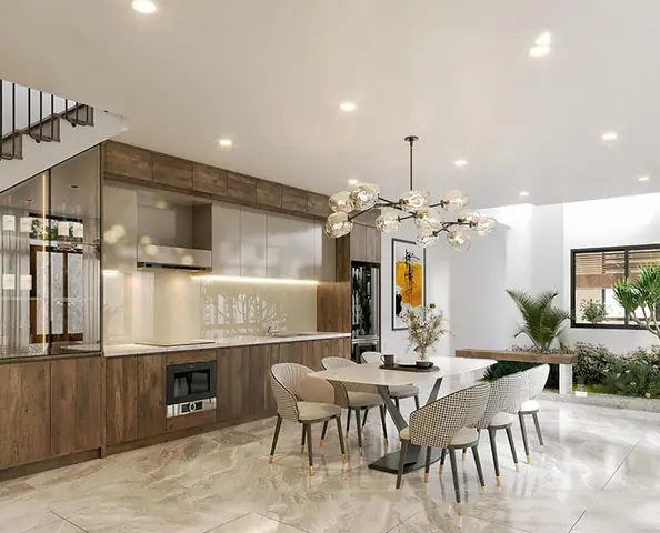 Mặt Tiền Nhà 1 Trệt 1 Lầu 4x10m Có Gara Để Xe