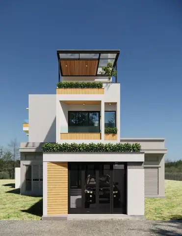 Nhà 1 Trệt 1 Lầu 4×10 Hiện Đại Với Lối Kiến Trúc Độc Đáo