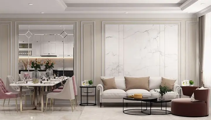 Thiết Kế Nội Thất Tân Cổ Điển Cho Gia Đình Chú Thành Ở Bình Dương