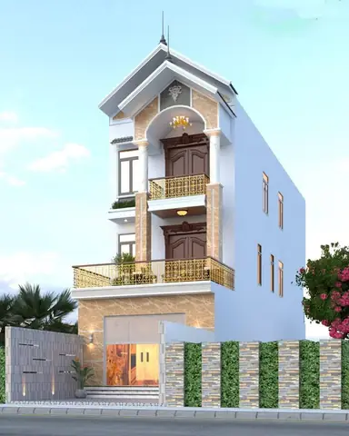 Nhà Phố 1 Trệt 2 Lầu Mái Thái Diện Tích 5x15m Hiện Đại