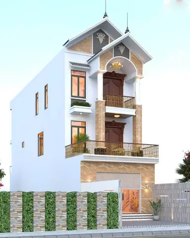 Nhà Phố 1 Trệt 2 Lầu Mái Thái Diện Tích 5x15m Hiện Đại