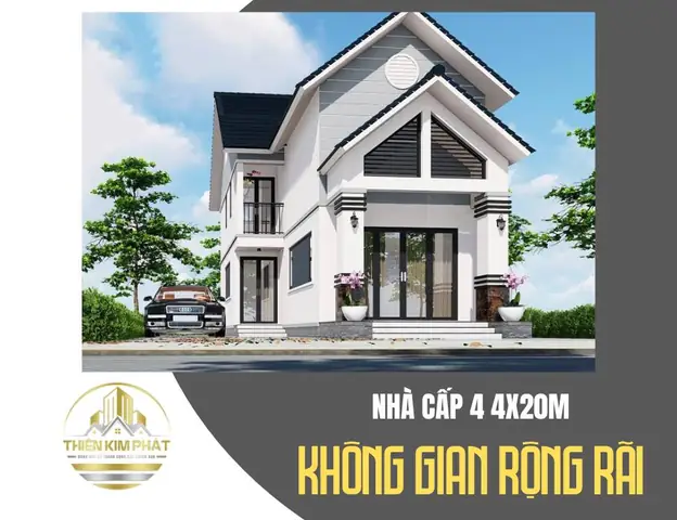 Mẫu Nhà Cấp 4 Đẹp 4x20m Với Không Gian Rộng Rãi