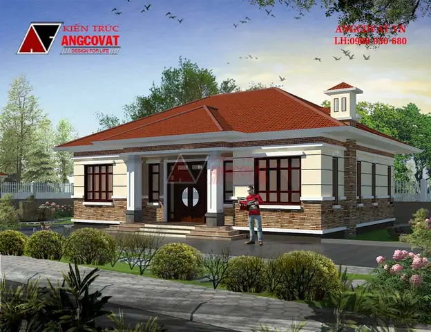 Mẫu 17: Ngắm Nhìn Mẫu Thiết Kế Nhà Cấp 4 Có Phòng Thờ Và 3 Phòng Ngủ Mẫu 17: Ngắm Nhìn Mẫu Thiết Kế Nhà Cấp 4 Có Phòng Thờ Và 3 Phòng Ngủ