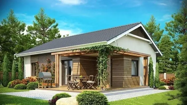 17. Mẫu Nhà Vườn Cấp 4 Giá Rẻ