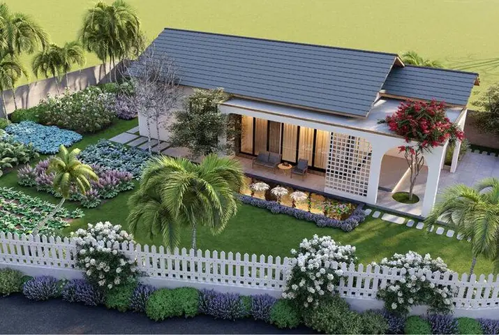 16. Mẫu Nhà Vườn Cấp 4 Nông Thôn