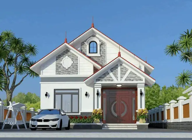 15. Mẫu Nhà Cấp 4 Nông Thôn Có Gác Lửng