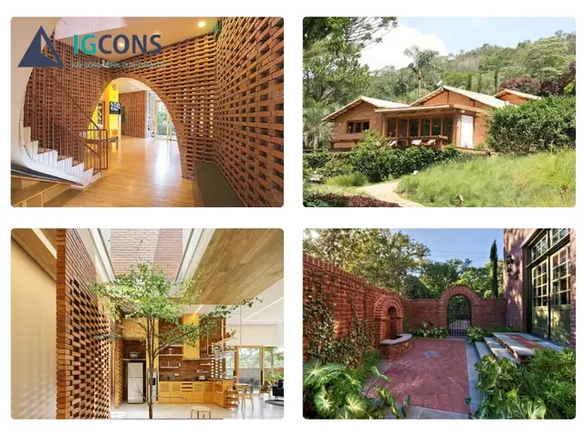 Nhà Cấp 4 Không Trát Xây Bằng Gạch Đỏ