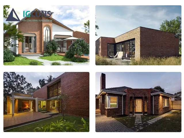 Mẫu Nhà Cấp 4 Chữ L Xây Gạch Mộc