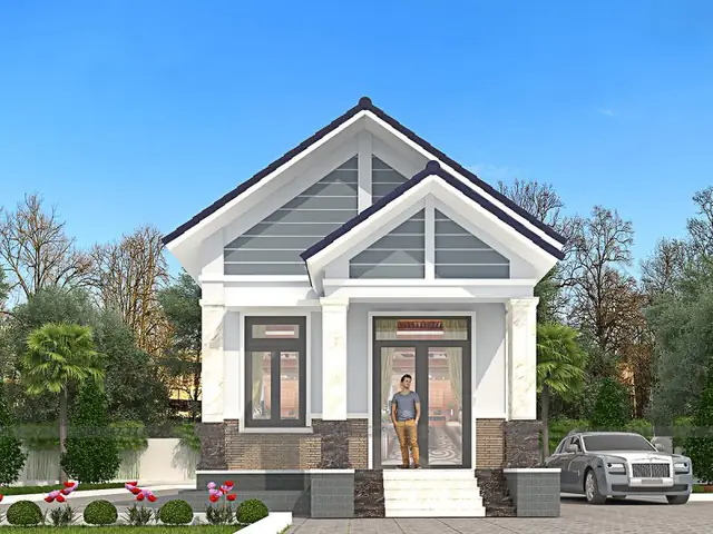 Mẫu Nhà Cấp 4 Mái Thái 6×18 2 Phòng Ngủ Hiện Đại Mẫu Nhà Cấp 4 Mái Thái 6×18 2 Phòng Ngủ Hiện Đại