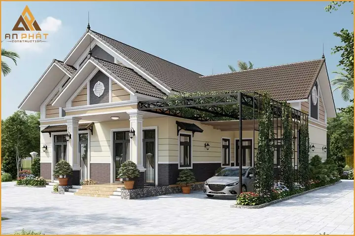 Nhà Cấp 4 Mái Thái Mặt Tiền 8m