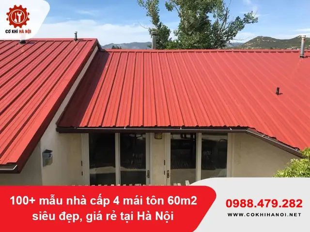 Mẫu Nhà Cấp 4 Mái Tôn 60m² Gác Lửng