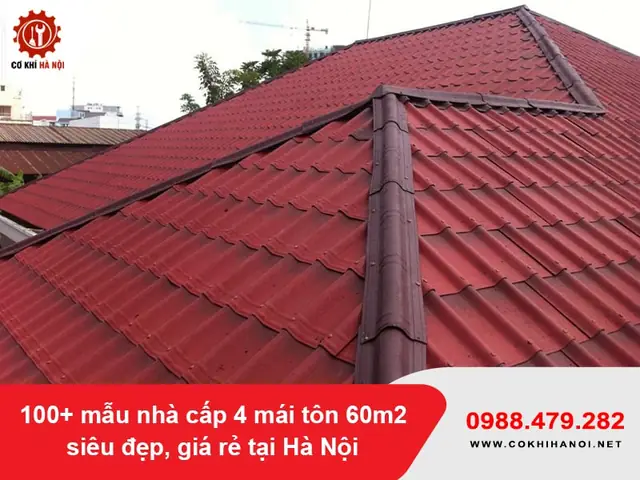 Mẫu Nhà Cấp 4 Mái Tôn 60m² Gác Lửng
