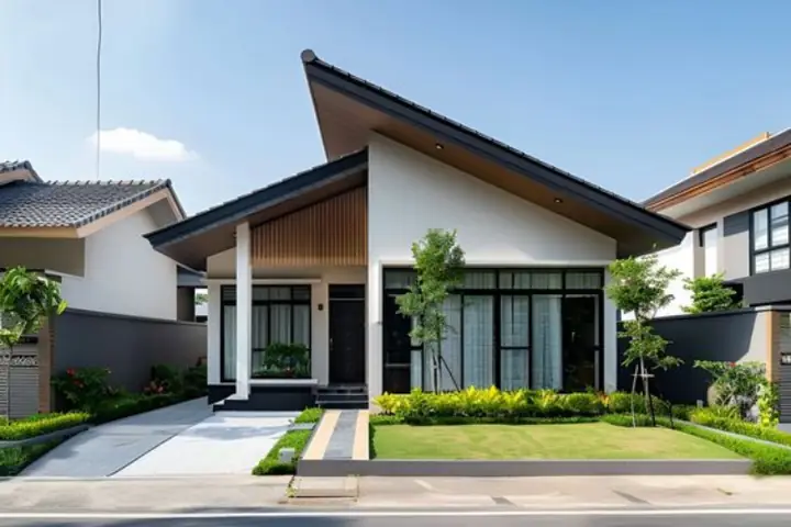 Mẫu Nhà Cấp 4 Nông Thôn 250 Triệu Với Thiết Kế Mái Lệch Độc Đáo