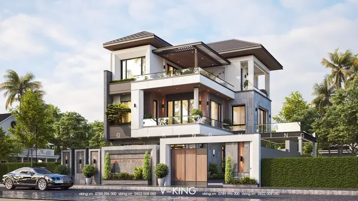 Mẫu Nhà Chữ L 3 Tầnghiện Đạikhỏe Khoắn