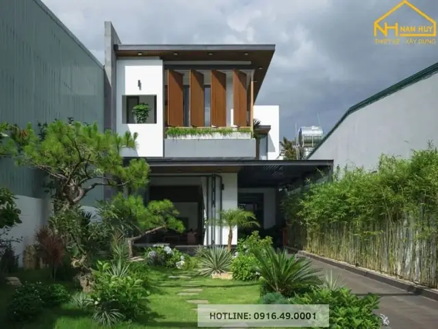 Mẫu Thiết Kế Có Sân Vườn Phía Trước