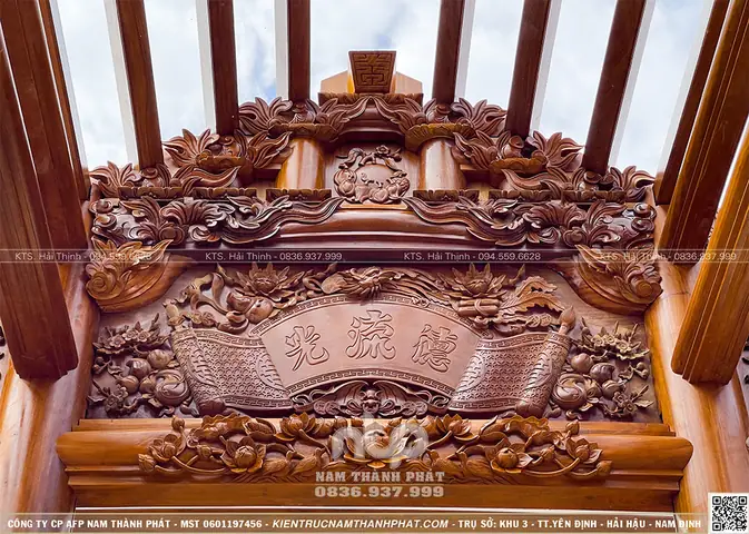 Phối Cảnh Thiết Kế 3d Toàn Bộ Công Trình Nhà Gỗ 3 Gian