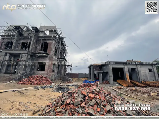 Phối Cảnh Thiết Kế 3d Toàn Bộ Công Trình Nhà Gỗ 3 Gian