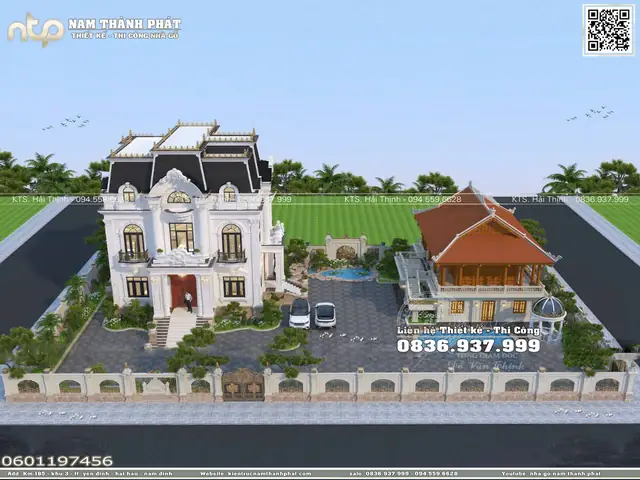 Nhà Gỗ Cổ 2 Tầng