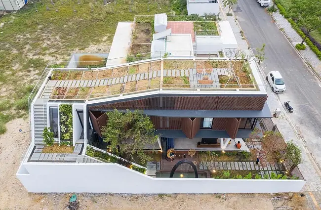 Nhà Gỗ Đẹp Có Sân Vườn Trên Tầng Thượng Nhà Gỗ Đẹp Có Sân Vườn Trên Tầng Thượng