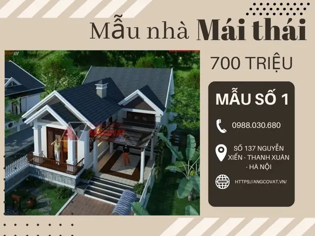 Các Mẫu Nhà Mái Thái 700 Triệu Chữ L Đẹp, Độc Đáo Các Mẫu Nhà Mái Thái 700 Triệu Chữ L Đẹp, Độc Đáo