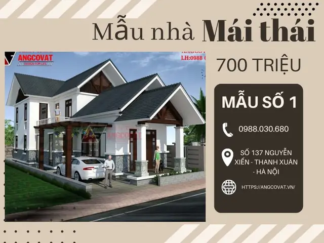 Ý Tưởng Các Mẫu Nhà Mái Thái 700 Triệu Đẹp Không Thể Rời Mắt Ý Tưởng Các Mẫu Nhà Mái Thái 700 Triệu Đẹp Không Thể Rời Mắt