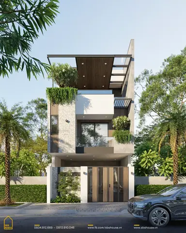 Mẫu Mặt Tiền Nhà Phố 6m 3 Tầng Đẹp Ốp Đá Rối Mẫu Mặt Tiền Nhà Phố 6m 3 Tầng Đẹp Ốp Đá Rối