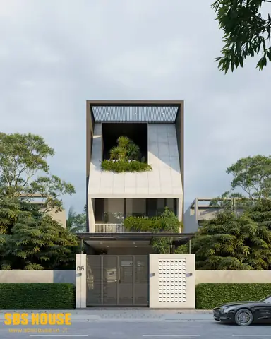 Mặt Tiền Nhà Phố 6m 3 Tầng Cản Nắng Hướng Tây Mặt Tiền Nhà Phố 6m 3 Tầng Cản Nắng Hướng Tây