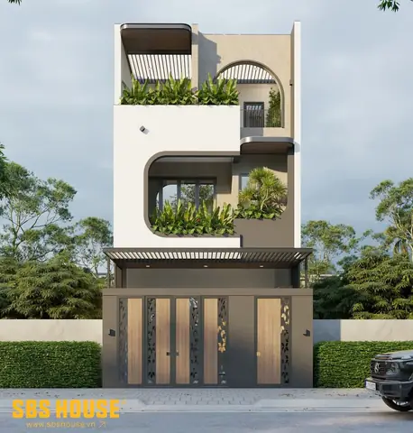 Mẫu Mặt Tiền Nhà Phố 6m 3 Tầng Hiện Đại Mẫu Mặt Tiền Nhà Phố 6m 3 Tầng Hiện Đại