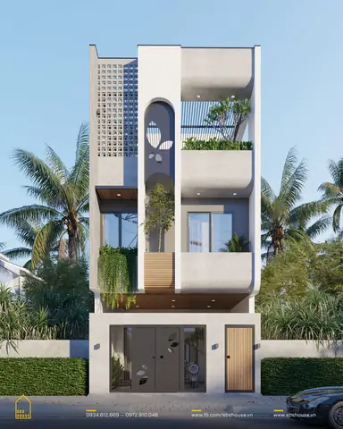 Mẫu Thiết Kế Mặt Tiền Nhà 6m 3 Tầng Tối Giản Mẫu Thiết Kế Mặt Tiền Nhà 6m 3 Tầng Tối Giản