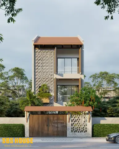 Mặt Tiền Nhà Phố 6m 3 Tầng Cản Nắng Hướng Tây Mặt Tiền Nhà Phố 6m 3 Tầng Cản Nắng Hướng Tây