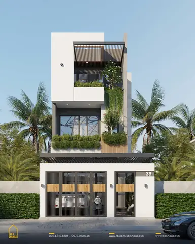 Mẫu Mặt Tiền Nhà Phố 6m 3 Tầng Hiện Đại Mẫu Mặt Tiền Nhà Phố 6m 3 Tầng Hiện Đại