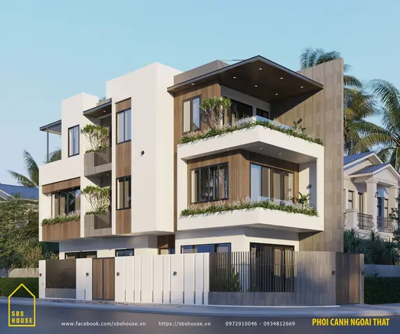 Mẫu Mặt Tiền Nhà Phố 6m 3 Tầng Lô Góc Đẹp Mẫu Mặt Tiền Nhà Phố 6m 3 Tầng Lô Góc Đẹp