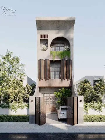 Mẫu Thiết Kế Nhà Ngang 3m Dài 10m Phong Cách Wabi Sabi Mẫu Thiết Kế Nhà Ngang 3m Dài 10m Phong Cách Wabi Sabi