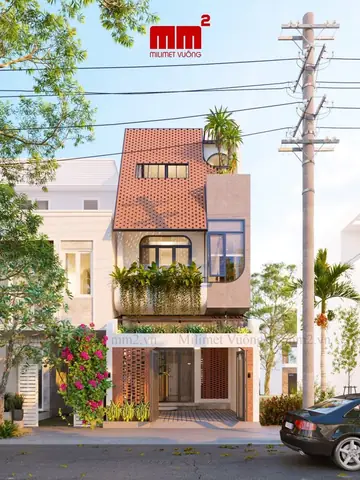 Mẫu Thiết Kế Nhà Ngang 3m Dài 10m Phong Cách Indochine Mẫu Thiết Kế Nhà Ngang 3m Dài 10m Phong Cách Indochine