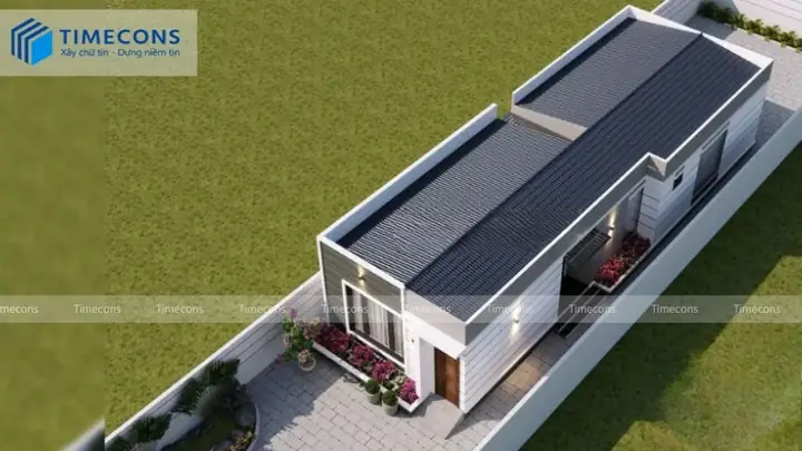 19. Mẫu Nhà Ống 1 Tầng 2 Phòng Ngủ Pháp