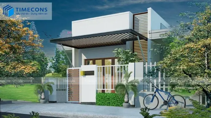 12. Mẫu Nhà Ống 1 Tầng 2 Phòng Ngủ Có Gác Lửng