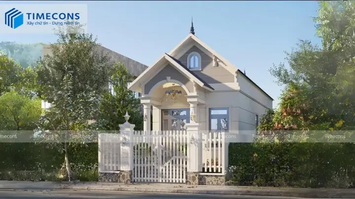 Mẫu Nhà Ống 1 Tầng 2 Phòng Ngủ Diện Tích 100m2