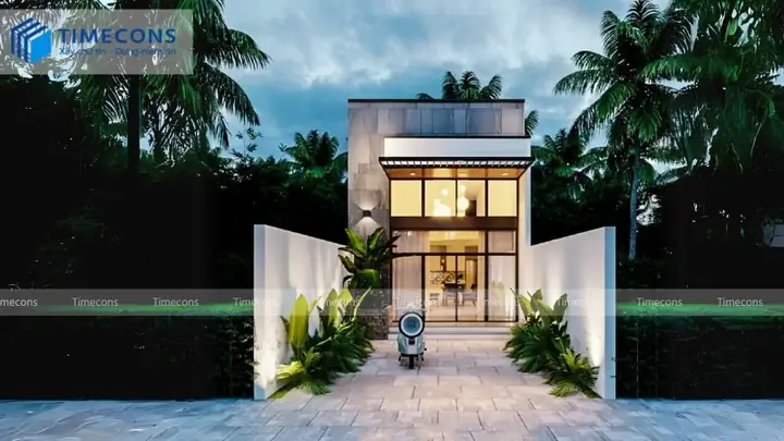 Mẫu Nhà Ống 1 Tầng 2 Phòng Ngủ Diện Tích 5×20