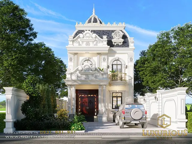 Mẫu Nhà Ống 2 Tầng 4 Phòng Ngủ 1 Phòng Thờ