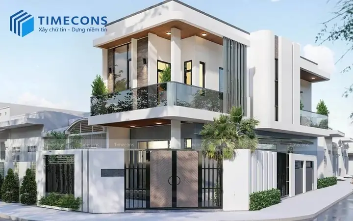 Mẫu Nhà Ống 2 Tầng Có Gác Lửng 5x20m Hiện Đại Mẫu Nhà Ống 2 Tầng Có Gác Lửng 5x20m Hiện Đại