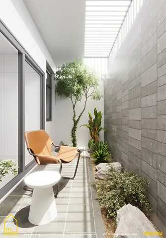 Thiết Kế Sân Vườn Sau Nhà Ống